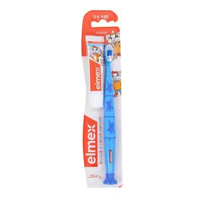 Elmex Brosse à dents Junior 3-6 ans, 1 brosse à dents