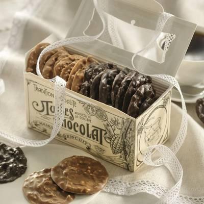 3449610471706 - La Maison Du Biscuit - Tuiles au chocolat au lait et noir panaché
