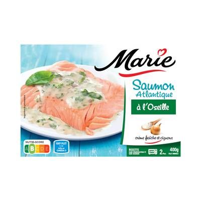 Marie Saumons sauvages 100% filet du Pacifique sauce oseille, crème fraiche et échalotes, 2x200g