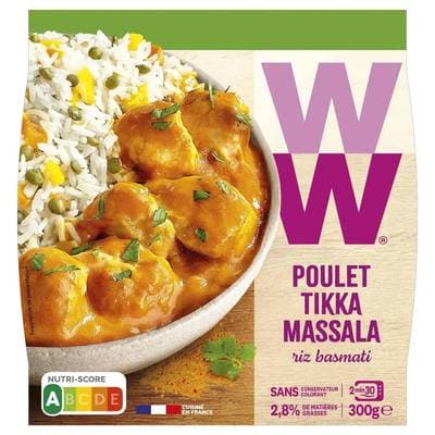 WW Poulet Tikka Massala & Riz Basmati, 300g