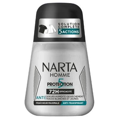 Narta Homme Déodorant Bille pour Homme Protection 5, 50ml