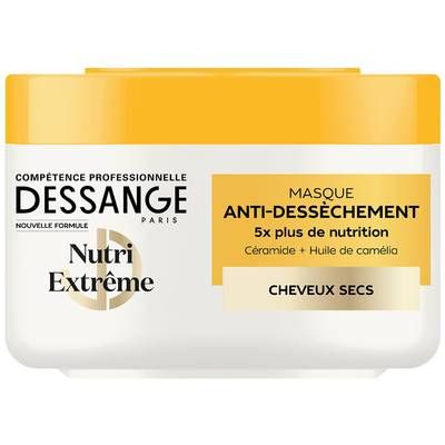 Dessange Masque Nutrition Intense Peptides Huile de Lin Gamme NutriExtrême Richesse, 280ml