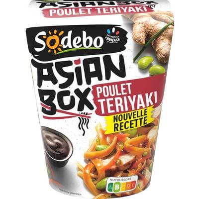 Sodebo Asian Box Poulet Teriyaki, 350g