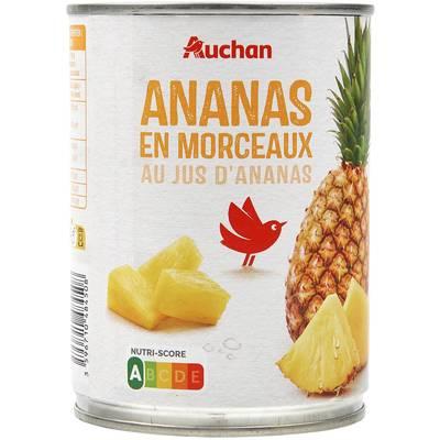 3596710484508 - Auchan - Ananas en morceaux au jus