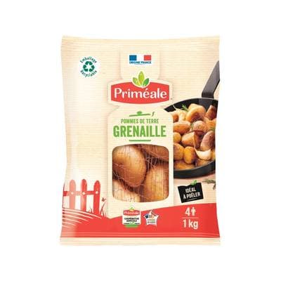 Priméale Pomme de Terre Grenaille - Nouvelle Récolte, Sachet en papier de 1 kilo