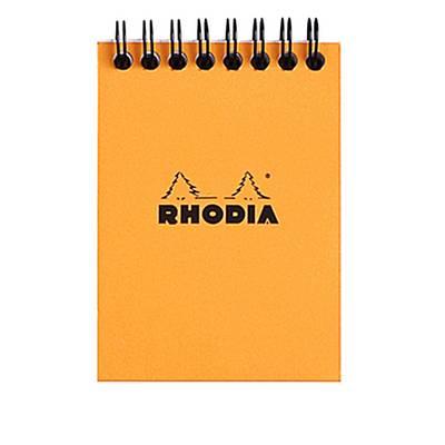 3037920115009 - Rhodia - Bloc-notes à spirales 7,4 x 10,5 cm petits carreaux N°11