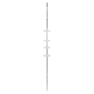 Arvix Etagère de douche télescopique Métal et plastique, 200 cm