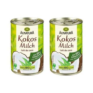 Alnatura Lait de coco bio, Lot de 2x40cl