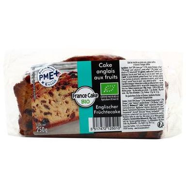 France Cake Tradition Cake Anglais bio aux fruits, 250g