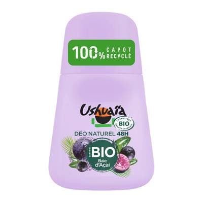 Ushuaïa Déodorant bille Bio 48h Açai, 50ml