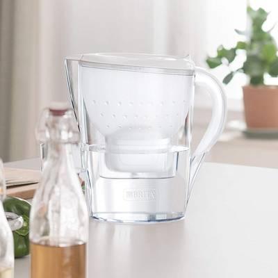 4006387076610 - BRITA - Carafe filtrante Marella blanche + 1 cartouche MAXTRA+