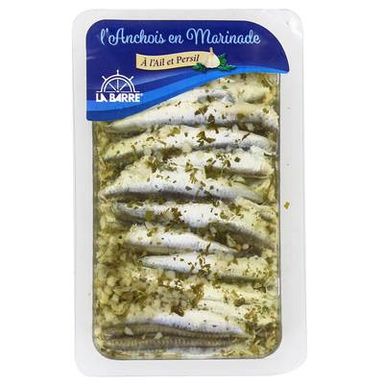 La Barre Anchois marinés à l'Ail, 200g