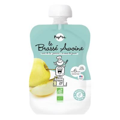 3760262842011 - Popote - Brassé Avoine Pommes Bio Gourde Bébé Dès 6 mois