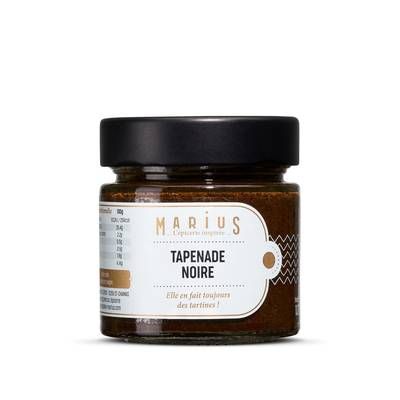 Marius, L'Épicerie Inspirée Tapenade d'olives noires, 200g