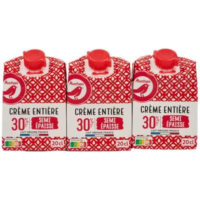 3596710408511 - Auchan - Crème semi-épaisse entière 30%mg UHT