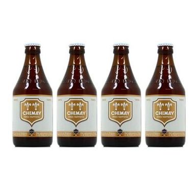 Chimay Bière Trappiste blanche 8°, Lot de 4x33cl
