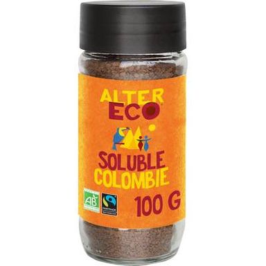 Alter Eco - Commerce Equitable Café soluble Arabica Bio de Colombie, 100g