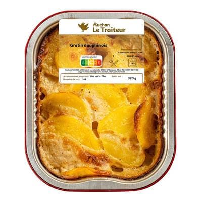 Auchan Le Traiteur Gratin Dauphinois, 320g