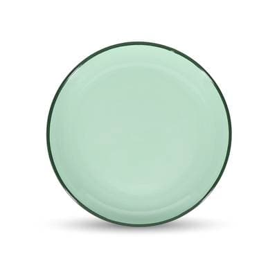 Collection Duo Assiette plate 18xH2,5cm green Duo, 1 pièce