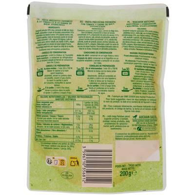 3596710356812 - Auchan - Spaghetti à la bolognaise sachet express micro-ondes