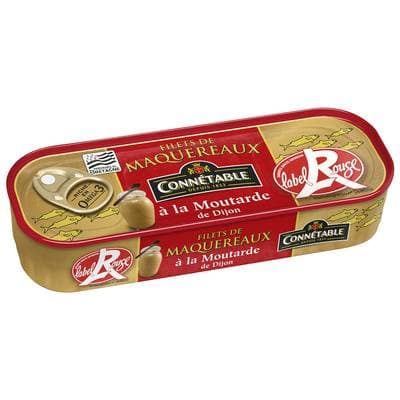 Connetable Filets de Maquereaux à la Moutarde de Dijon Label Rouge, 169g