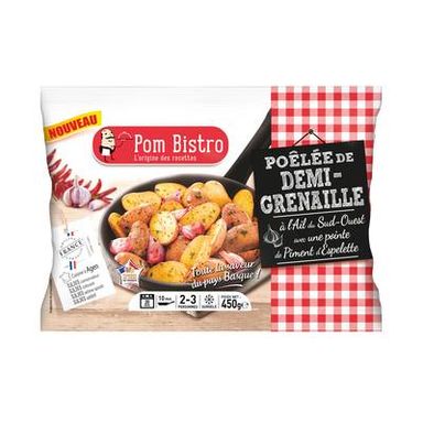 Pom Bistro Poêlée de demi grenaille à l'ail et piment d'Espelette, 450g