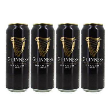 Guinness Bière Draught Stout 4.2°, Lot de 4x50cl