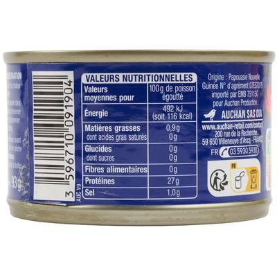 3596710091904 - Auchan - Thon albacore en tranches au naturel