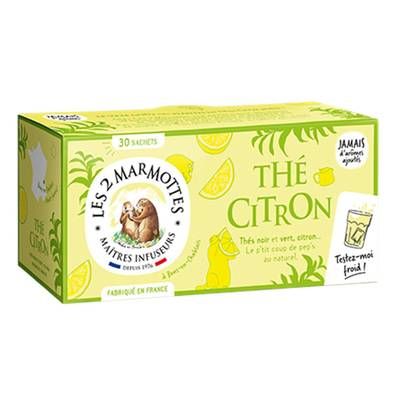 Les 2 Marmottes Thé Citron, 40g
