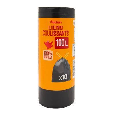 3596710528813 - Auchan - Sacs poubelle avec cordon 100L