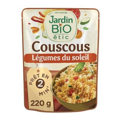 Jardin Bio Etic Couscous aux légumes du soleil recette marocaine bio, 220g
