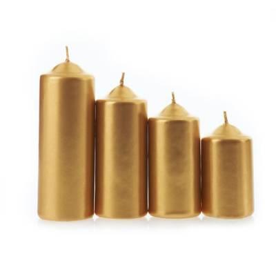 3065872176014 - Devineau - Set de 4 bougies de l'Avent or