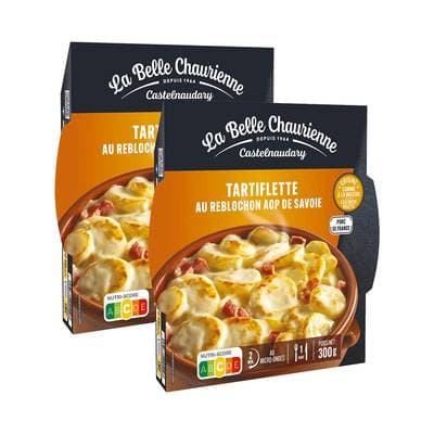 La Belle Chaurienne Tartiflette au Reblochon AOP de Savoie, Lot de 2x300g