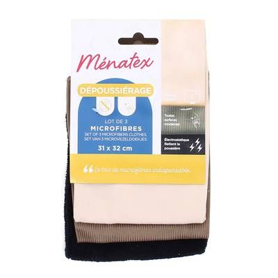 La Ménagère Lot de 3 lavettes Home, 3 lavettes