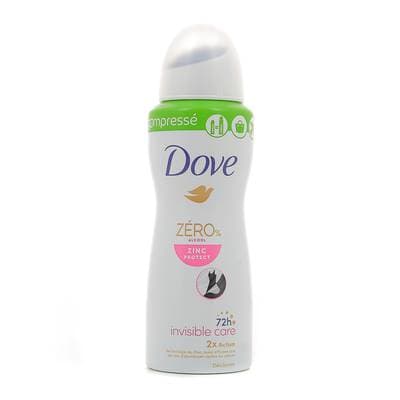 Dove Déodorant Compressé Invisible Care 0% Alcool, 100ml
