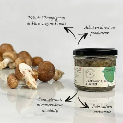 3770014066015 - Sept Collines - Champignons de Paris à tartiner - Conserverie Artisanale