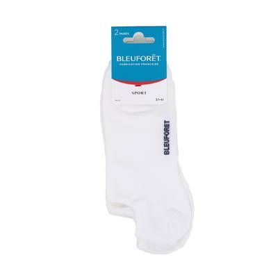 Bleuforêt Chaussette blanche de sport, Taille 37/40