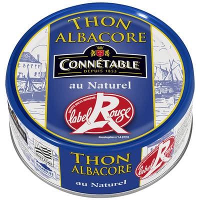 Connetable Thon au Naturel Albacore Label Rouge, 112g