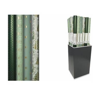 3329682128916 - Clairefontaine - Un rouleau de papier cadeau Premium Noël dans les Bois