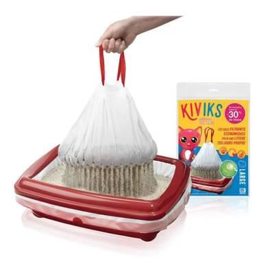 3770007829016 - Kiviks - Sacs à litière filtrants superposés biodégradables