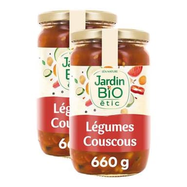 Jardin Bio Etic Légumes pour Couscous Bio, Lot de 2x660g