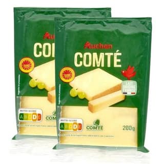 Auchan Comté en bloc AOP, Lot de 2x200g