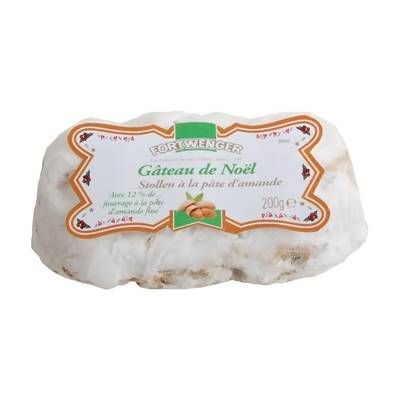 FORTWENGER Stollen aux Fruits et à la Pâte d'Amandes, 200g