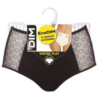 Dim Slip ventre plat Noir EcoDim, Taille 40