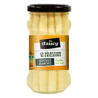 D'aucy Asperges blanches miniatures cueillies à la main en bocal, 110g