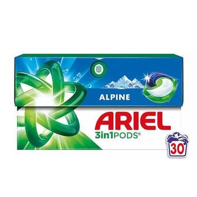 Ariel Lessive Capsules Alpine 3en1, 30 capsules
