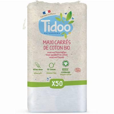 3760001760019 - Tidoo - Maxi Carrés bébés en coton Bio