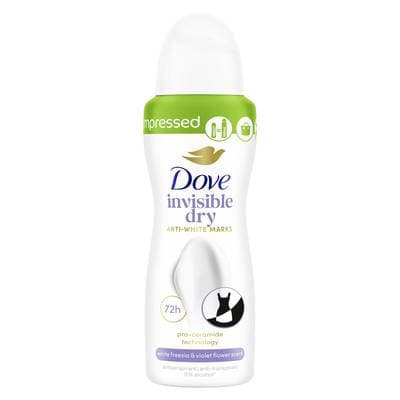Dove Deodorant invisible dry Compressé, 100ml