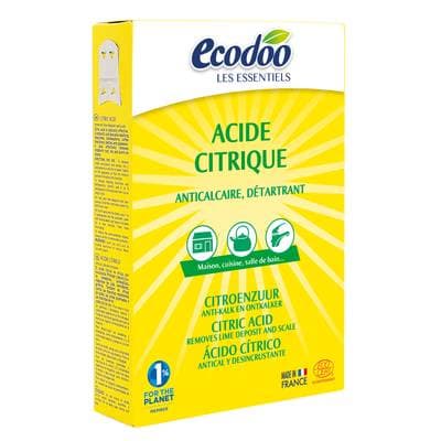 Ecodoo Acide citrique Ecocert, anti-calcaire, détartrant, 350g