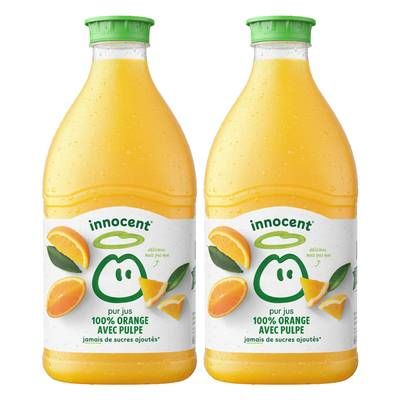 innocent Jus d'Orange Avec Pulpe, Lot de 2x1,5L